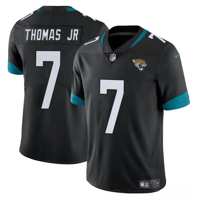 Men's Jacksonville Jaguars #7 Brian Thomas Jr Black 2024 Draft Vapor Untouchable Limited Stitched Jersey